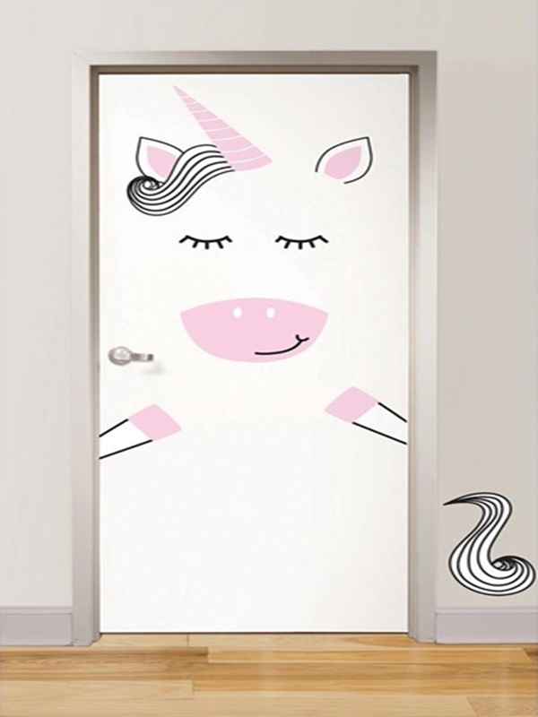 Cool and Fancy Washroom Door Stickers