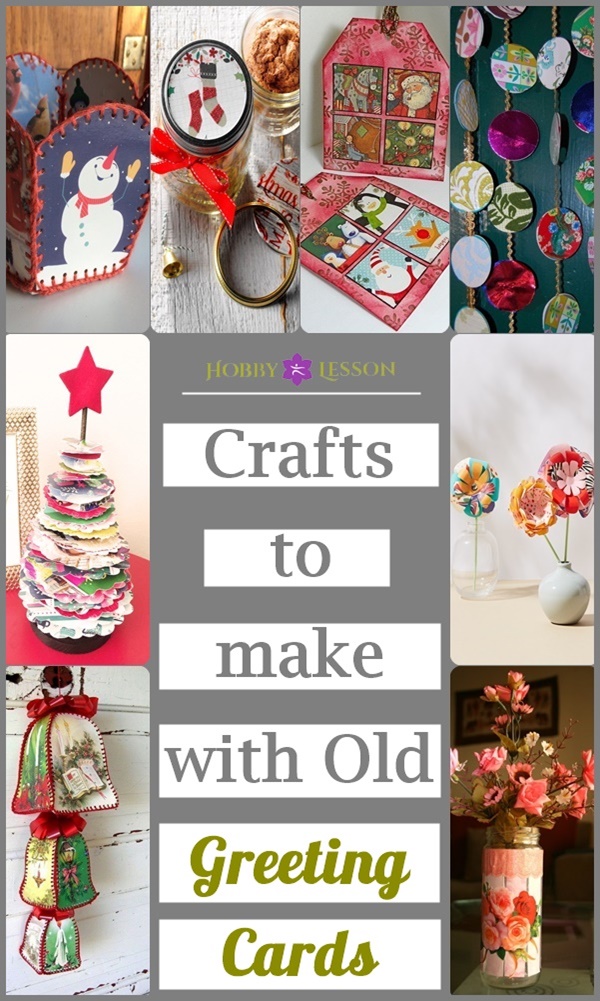 Crafts to make with Old Greeting Cards