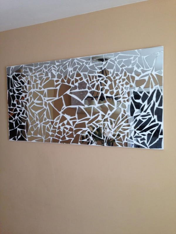 shattered mirror wall art