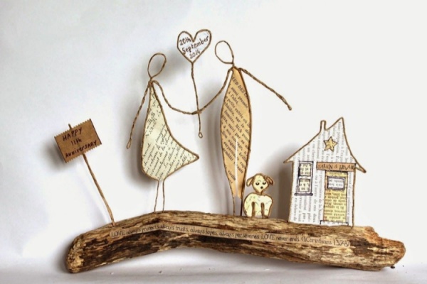 DIY Craft Figures Made with Paper Wire