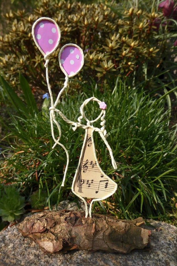 DIY Craft Figures Made with Paper Wire