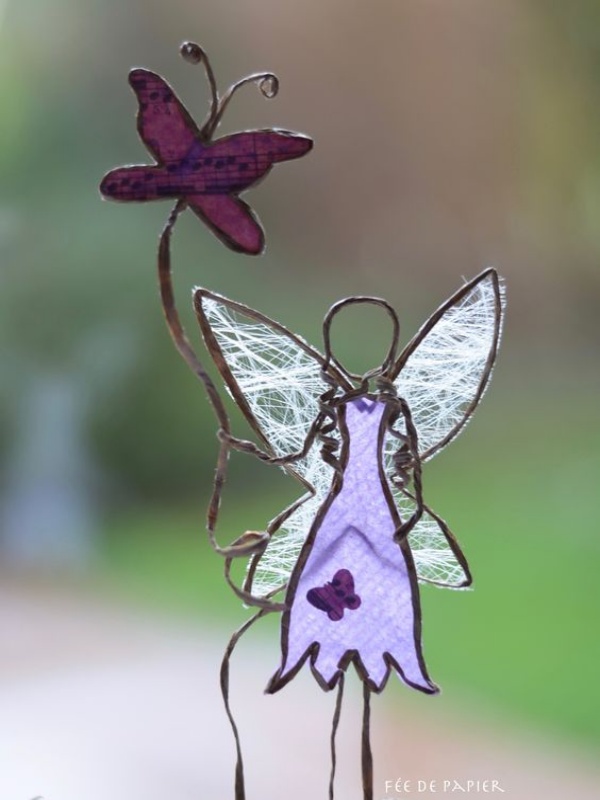 DIY Craft Figures Made with Paper Wire