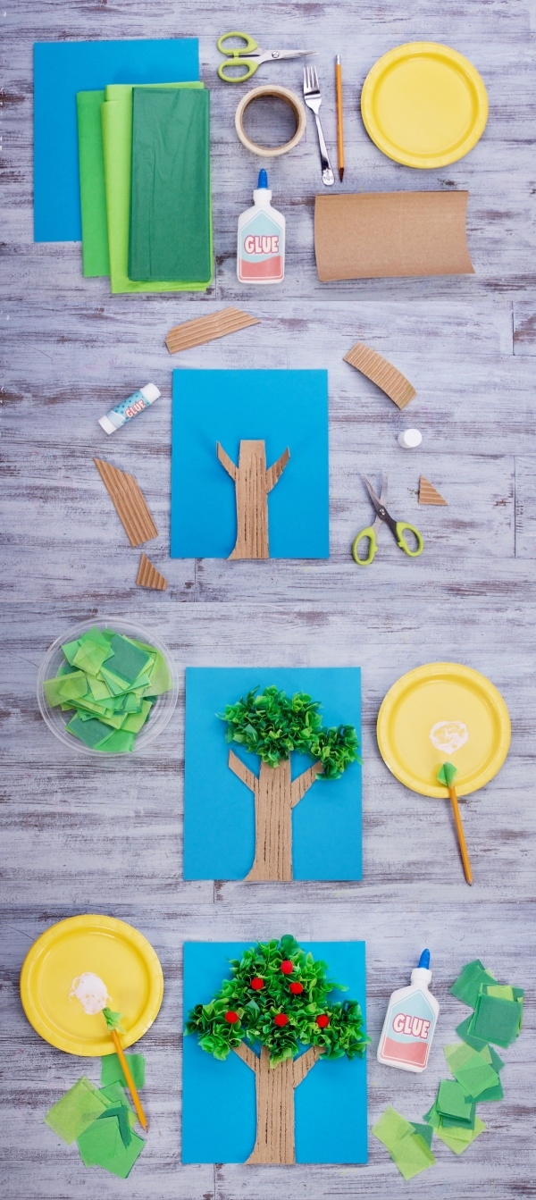 Easy Tree Craft Examples For A School Project