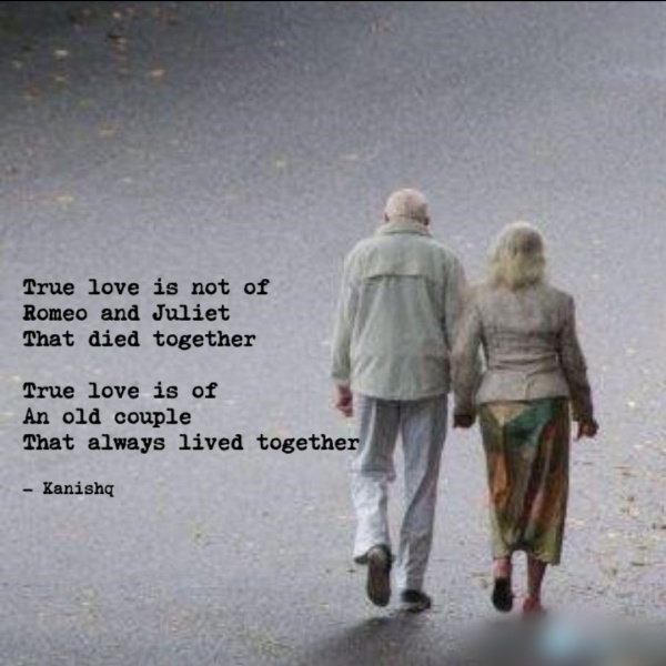 Happy Elderly Couple in Love Quotes