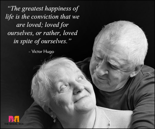 Happy Elderly Couple in Love Quotes