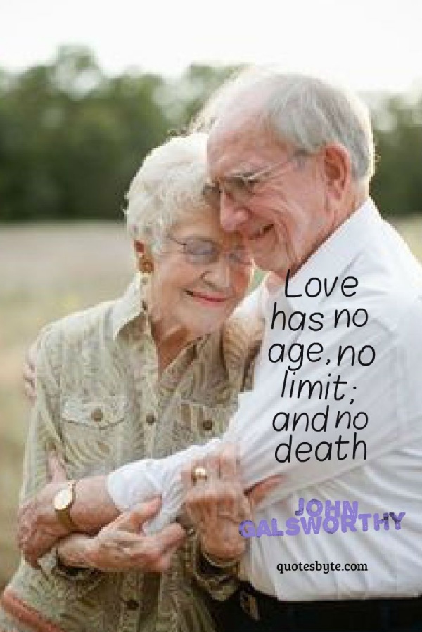 Happy Elderly Couple in Love Quotes