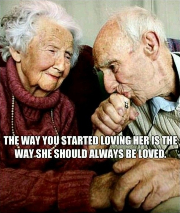 Happy Elderly Couple in Love Quotes