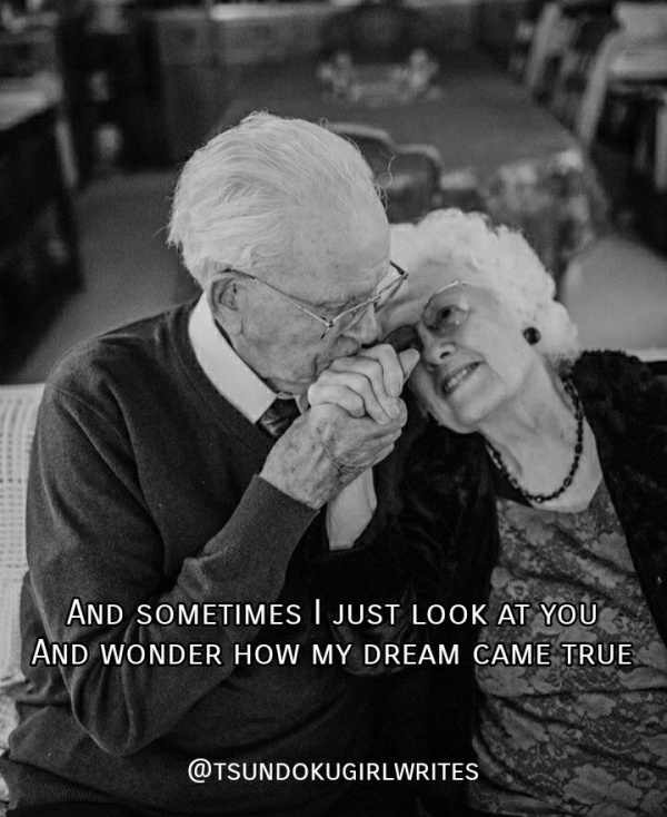 Happy Elderly Couple in Love Quotes