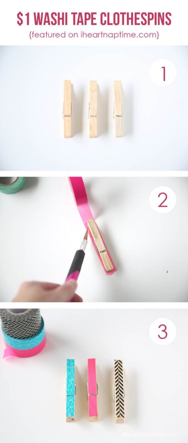 How To Upgrade Your Old Craft With Washi Tapes