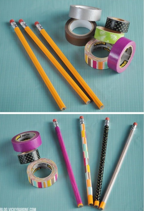 How To Upgrade Your Old Craft With Washi Tapes