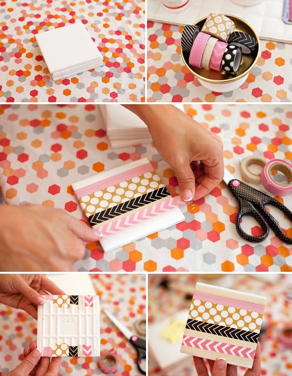 How To Upgrade Your Old Craft With Washi Tapes