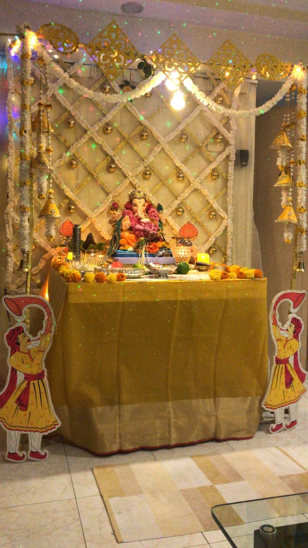 DIY Recycling Ganpati Pooja Decoration Ideas