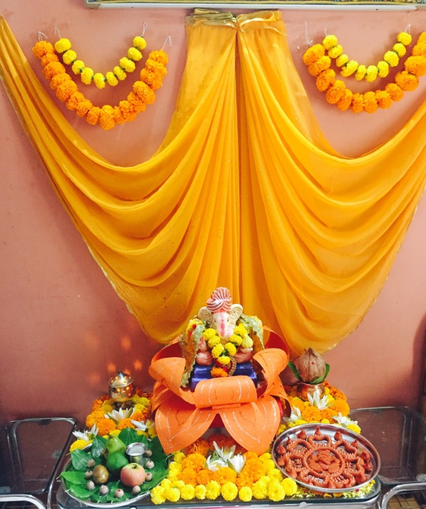 DIY Recycling Ganpati Pooja Decoration Ideas