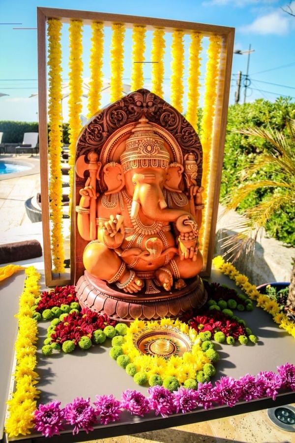 DIY Recycling Ganpati Pooja Decoration Ideas