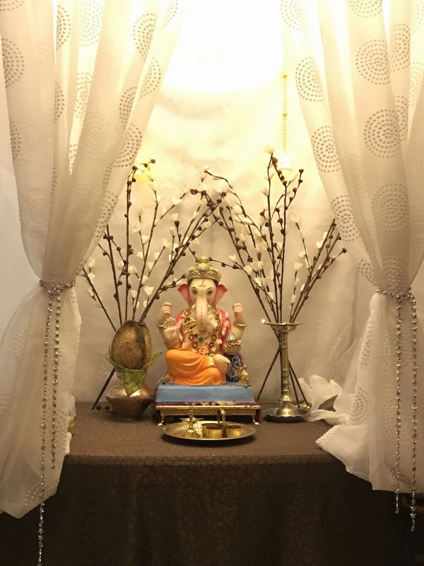 DIY Recycling Ganpati Pooja Decoration Ideas