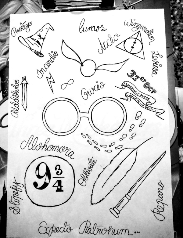 Dessin Facile D'harry Potter 40 Easy Harry Potter Drawings Ideas - Hobby Lesson