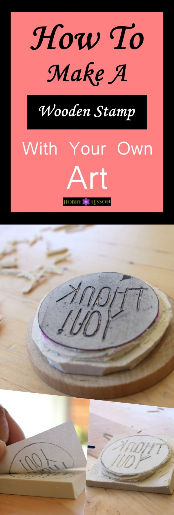 How To Make A Wooden Stamp With Your Own Art