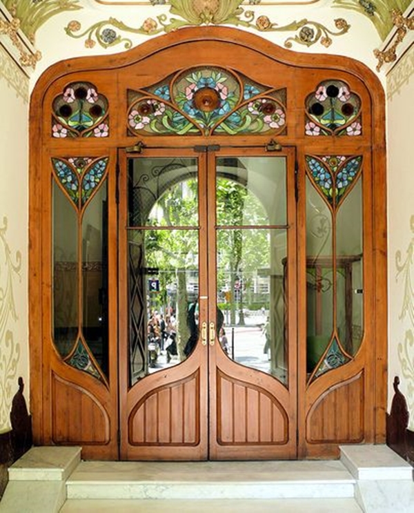 40 Main Door Glass Painting Designs