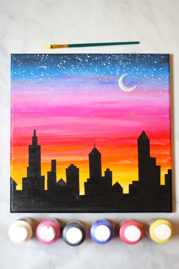  Beautiful Sunset Acrylic Painting Ideas For Beginners