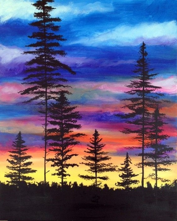  Beautiful Sunset Acrylic Painting Ideas For Beginners