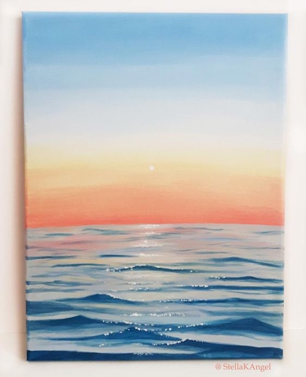  Beautiful Sunset Acrylic Painting Ideas For Beginners