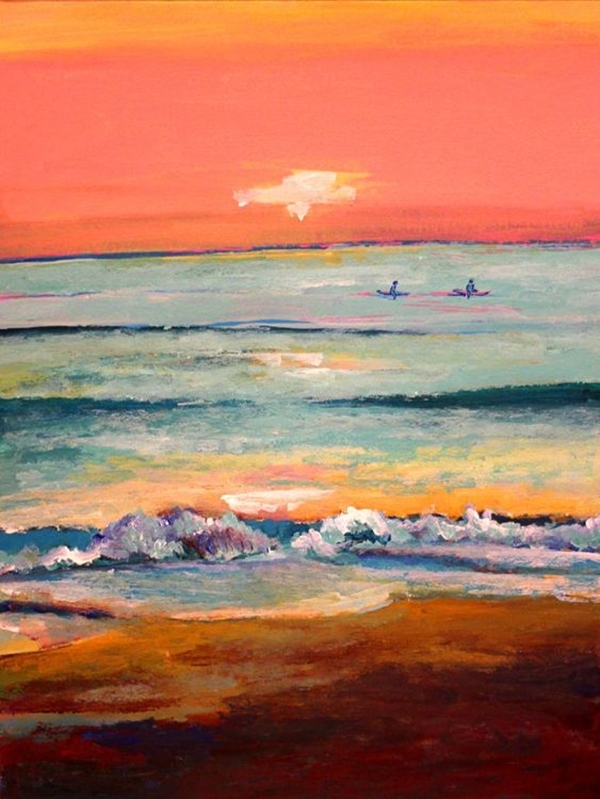  Beautiful Sunset Acrylic Painting Ideas For Beginners