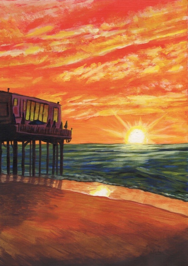 Beautiful Sunset Acrylic Painting Ideas For Beginners