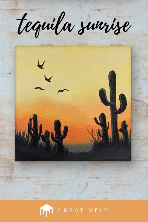 Beautiful Sunset Acrylic Painting Ideas For Beginners