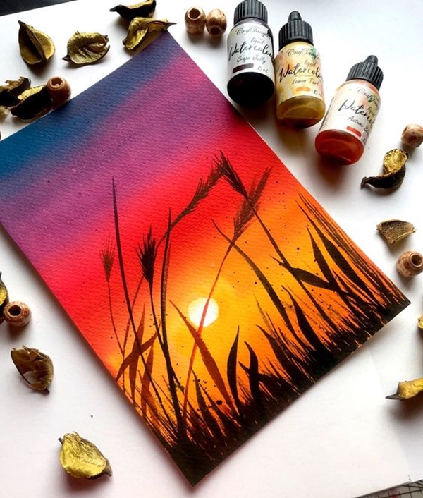 Beautiful Sunset Acrylic Painting Ideas For Beginners