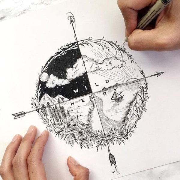 40 Simple Circle Drawing Ideas