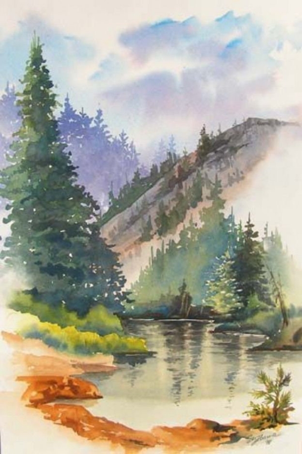 Landscape Pastel Paintings