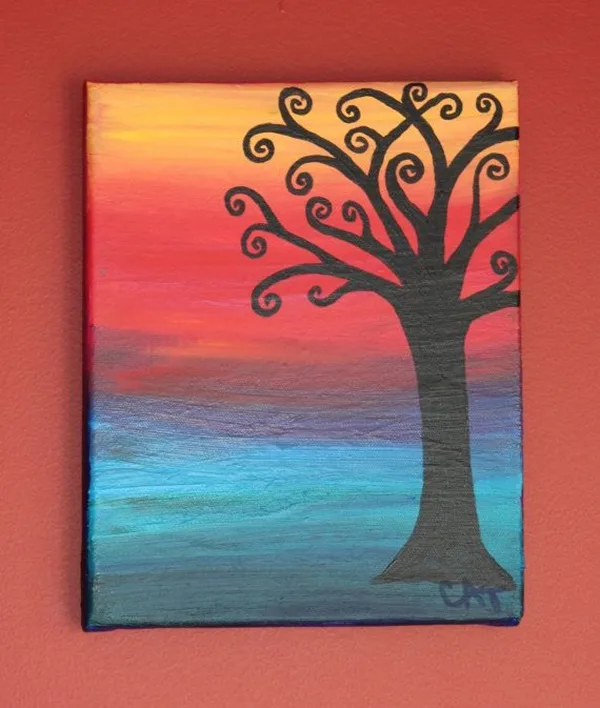 40 Easy Canvas Painting Ideas 3