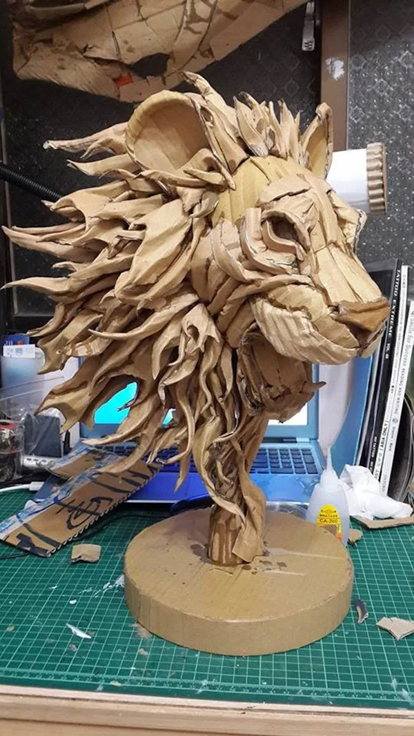 30 Amazing Cardboard Sculptures 36