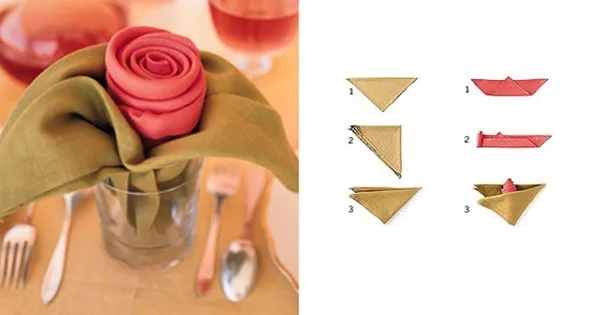 30 Creative Napkin Folding Ideas 7