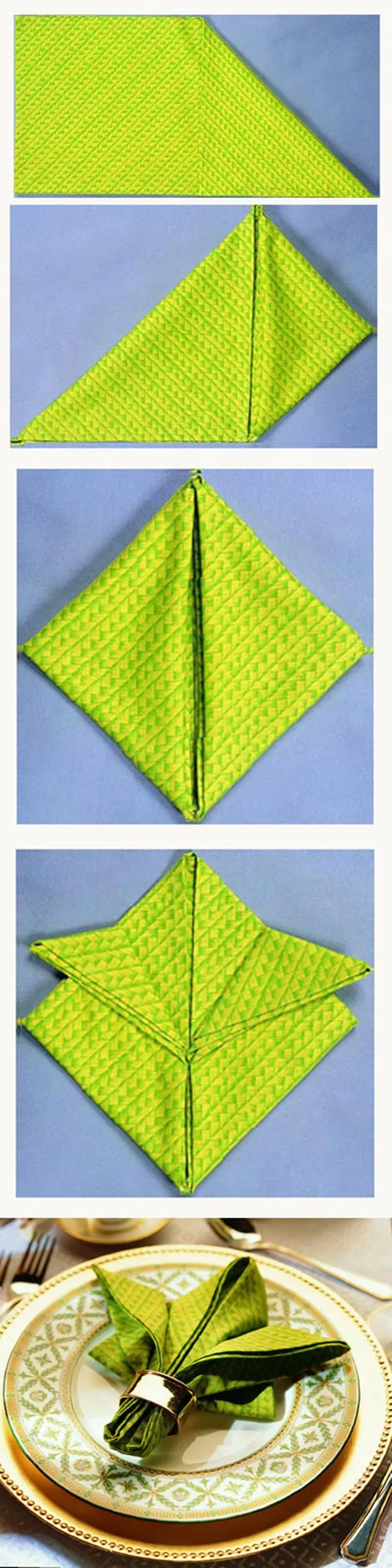 30 Creative Napkin Folding Ideas 9