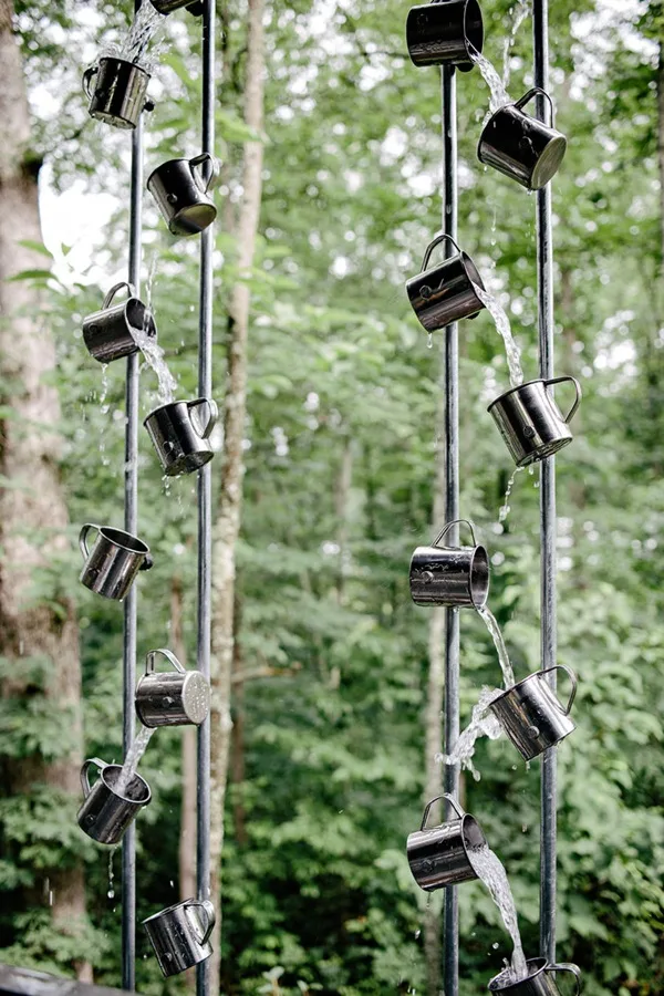 30 Decorative Rain Chain Ideas for Outdoors 14
