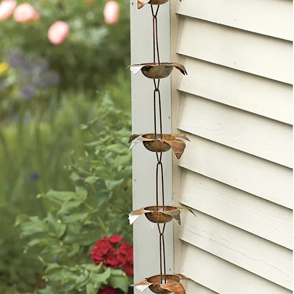 30 Decorative Rain Chain Ideas for Outdoors 28