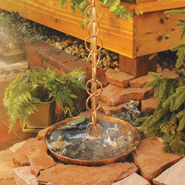 30 Decorative Rain Chain Ideas for Outdoors 30