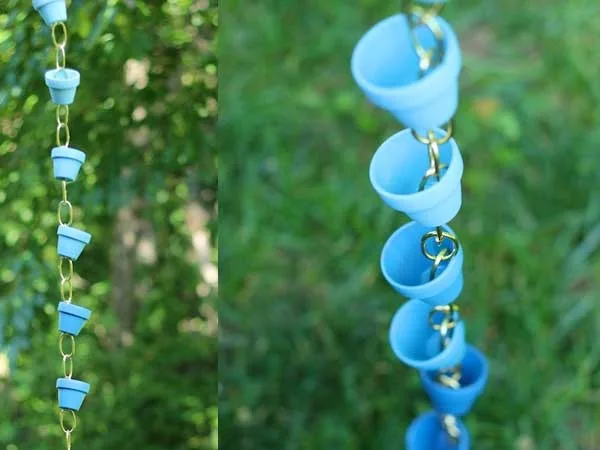 30 Decorative Rain Chain Ideas for Outdoors 8