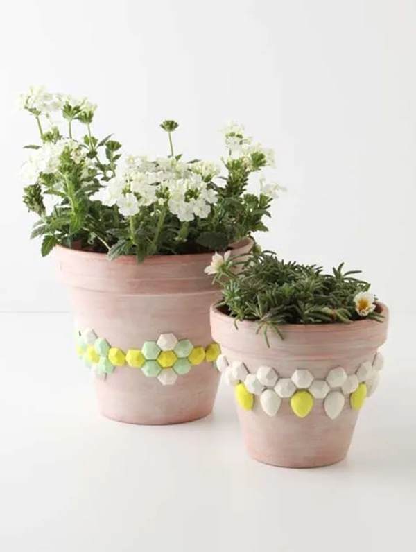 30 Flower Pot Painting Ideas 24