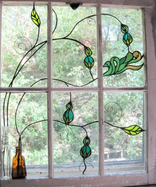 30 Window Glass Painting Ideas for Beginners 21