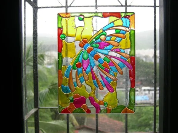 30 Window Glass Painting Ideas for Beginners 6