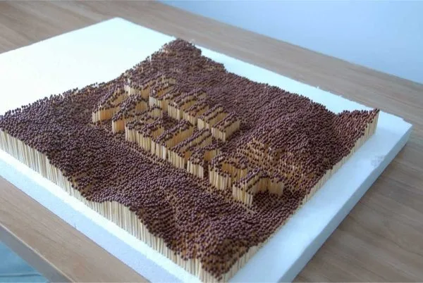 35 Experimental Matchstick Art Ideas 16