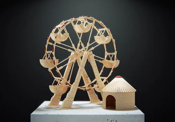 35 Experimental Matchstick Art Ideas 25