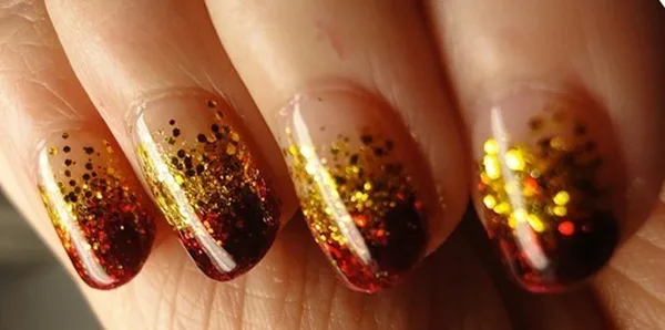40 Easy and Attractive Fall Nail Art Ideas 20