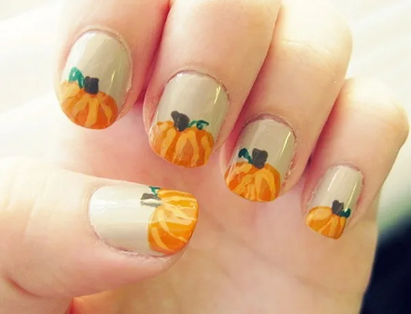 40 Easy and Attractive Fall Nail Art Ideas 31