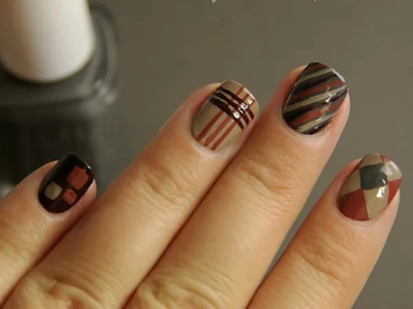 40 Easy and Attractive Fall Nail Art Ideas 34