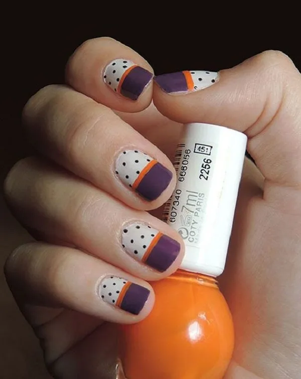 40 Easy and Attractive Fall Nail Art Ideas 6