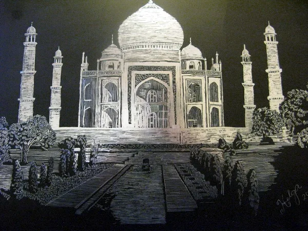Beautiful Taj Mahal Drawings and Sketches00012