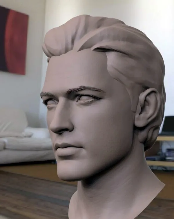 How to Easily Mold a Clay face00007
